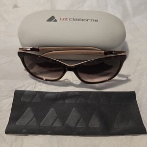 Liz Claiborne L 578  Brown Peach Sunglasses Size- 56:16:140MM